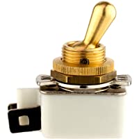 Interruptor de palanca- solo polo de tiro (SPST)- 2 Amp 250 Vac- palanca de latón y casquillo de montaje- conector…